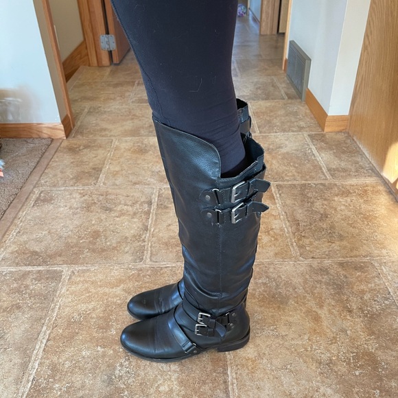 DV By Dolce Vita Landrie Black Faux Leather Knee High Boot - Picture 4 of 4